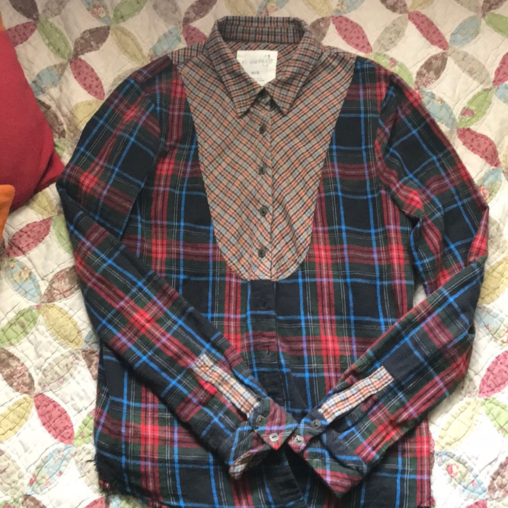 Free People flannel ASO Allison Argent